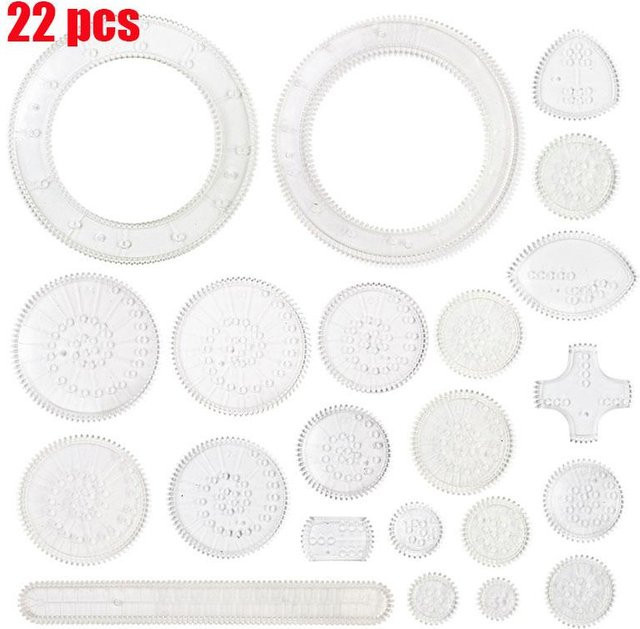 Kidsly Spirograph Spiralkunst-Zeichenset, 22-teiliges Set, ab 3 Jahre - Bild 1