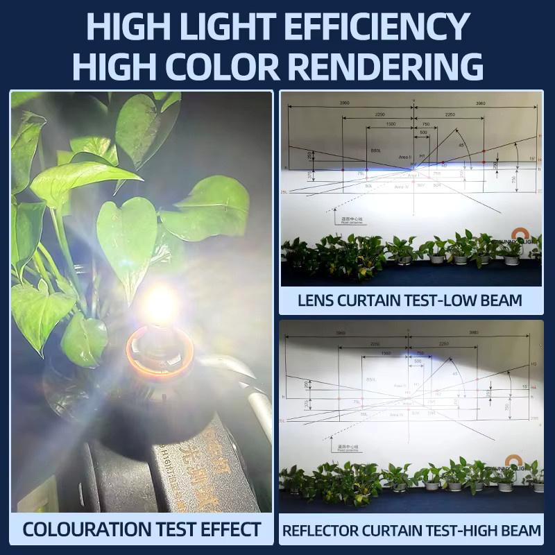 Ultrahelle 360-Grad LED Scheinwerferlampe für Autolichter, 6000K mit hohem CRI, Farbe: Silber - Bild 6