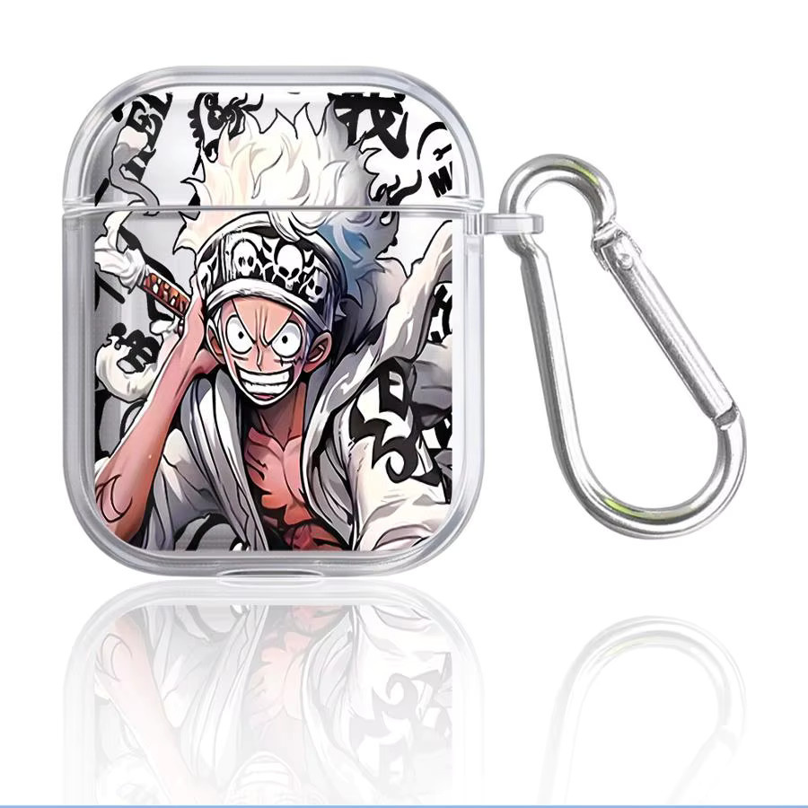 Transparente Kopfhörer-Schutzhülle im Anime One Piece Design für Apple AirPods 3 4 2 Pro 2 Pro Pro3 - Bild 2