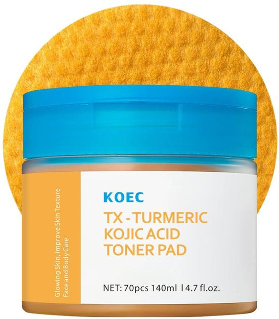 KOEC Kurkuma-Kojisäure-Reinigungstoner-Pads, Fettige Haut, Gesicht - Bild 1