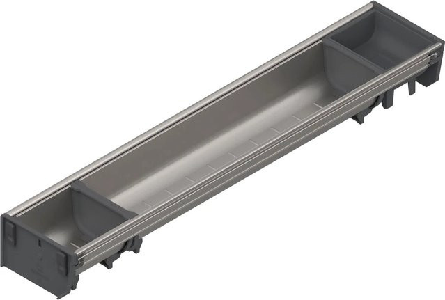 Blum Besteckeinsatz Orga-Line Tandembox Höhe M K in Grau mit Edelstahl und Kunststoff, Nennlänge: 550 mm - Bild 1