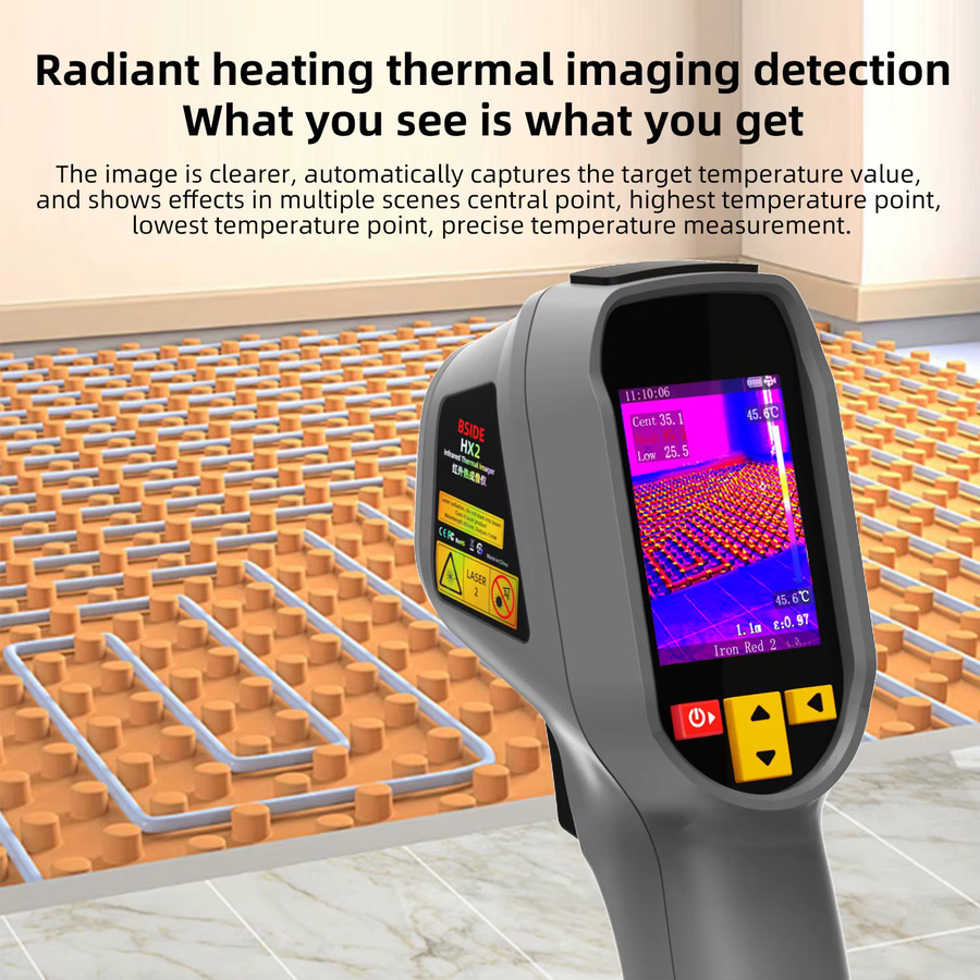BSIDE Wärmebildkamera als tragbares Handgerät mit HD-Display und 240 x 320 IR-Auflösung für die elektrische Inspektion - Bild 4