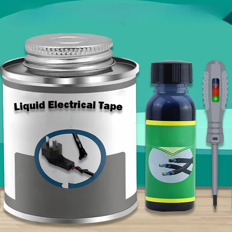 Wasserdichte flüssige Isolierung in Schwarz als Gummi-Reparaturpaste für elektrische Kabel und Drähte inklusive Teststift - Bild 5