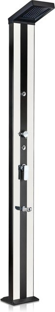 GRE Solardusche Luxe aus Aluminium in Grau mit 38 l Tank - Bild 1
