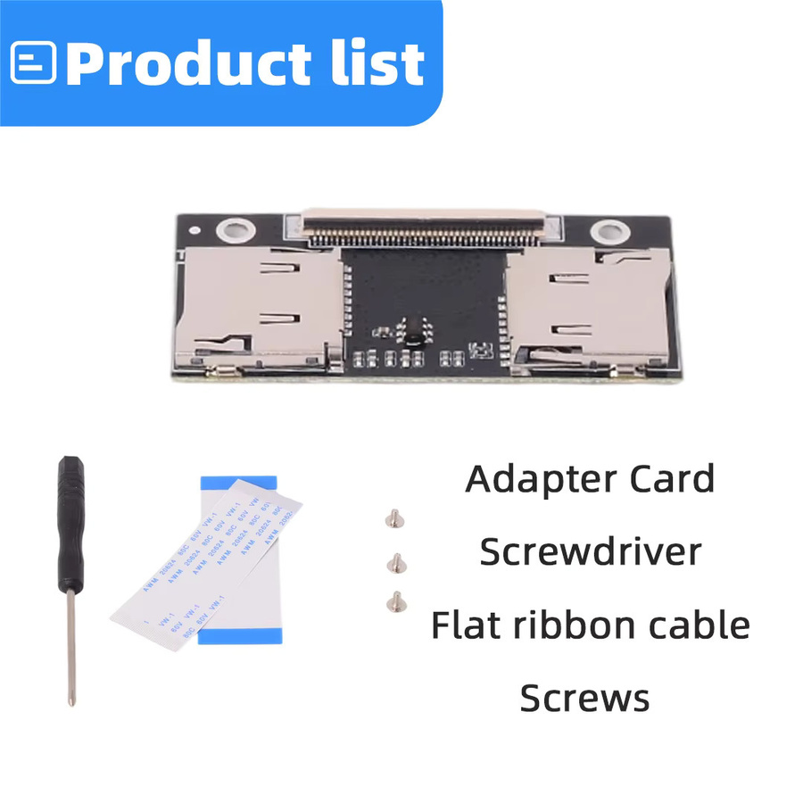 SPEEDIER Dual TF zu CE ZIF Adapter Black Dual Micro SD Kartenkonverter für iPod 3 4 5 6 7 Gen Video Classic Industrie-PC DVR NVR NAS IFlash - Bild 3
