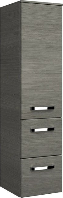 Pelipal Bad-Hochschrank Serie 4010 in Anthrazit mit Regalböden, Höhe: 121,2 cm, Breite: 30 cm - Bild 1