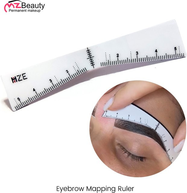 MZ Beauty Augenbrauen-Lineal-Aufkleber, Unisex - Bild 1