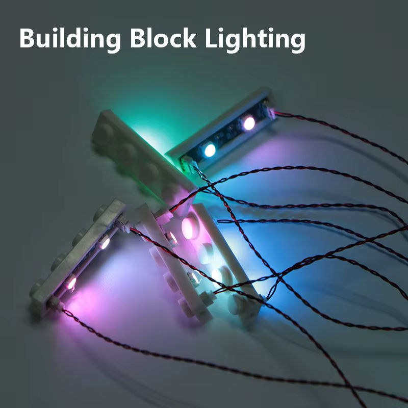 KIMIFUN Baustein Lampe Straße Licht LED USB Stadt 1-teiliges Set - Bild 2