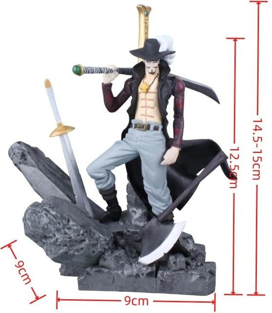 Yiran toy 1 One Piece Dracule Mihawk Actionfigur Anime Modell - Bild 1