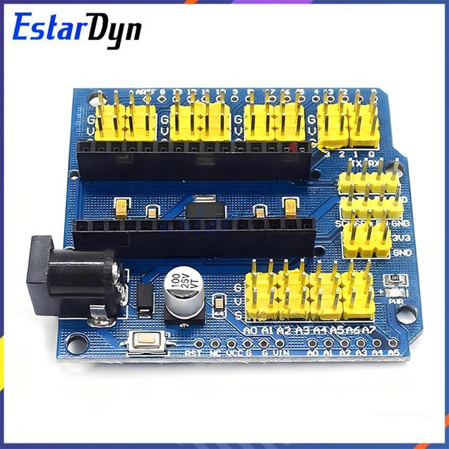 Estardyn NANO V3.0 UNO Prototyp-Shield Mehrzweck-Erweiterungsplatine mit Steckbrett in Blau - Bild 1