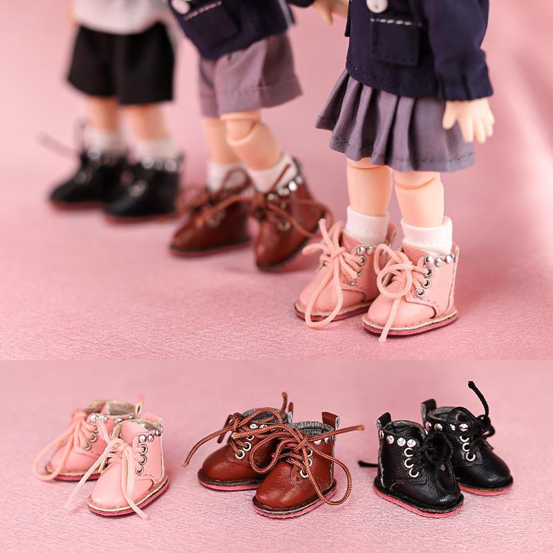 Yiran toy 1 OB11 Puppen Babyschuhe Punk rosa 1-teiliges Set - Bild 2