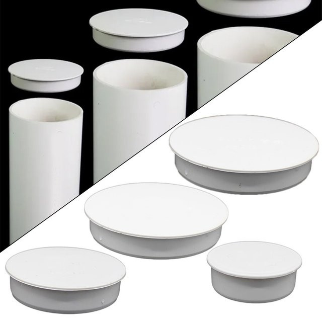 LEENKEA PVC Rohrstopfen zur Kanalisation und Wasserstoppung, Weiß, Durchmesser: 50 mm, 75 mm, 110 mm oder 160 mm - Bild 1