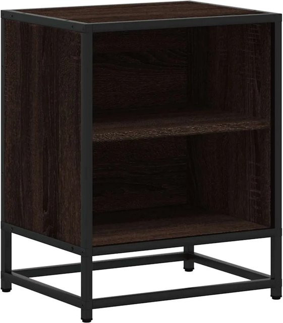 vidaXL Nachttisch in Braun mit Eichen-Optik, Wandmontage, B/T/H: 40 x 31 x 50 cm - Bild 1