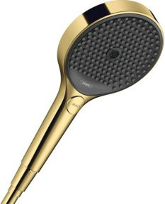 Hansgrohe Handbrause Rainfinity 130 in Gold Optik mit 3 Strahlarten und Anti-Kalk-Funktion, Durchmesser: 13 cm - Bild 1