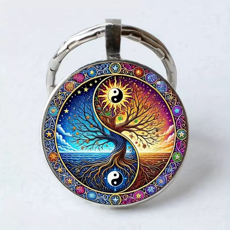 diffone Schlüsselanhänger Baum des Lebens Bagua, Unisex - Bild 3