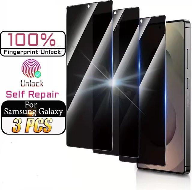 Anti-Spionage Panzerglas Sichtschutz-Displayschutzfolie für Samsung Galaxy S26 Ultra, S25, S24, S23, S22 FE 5G - Bild 1