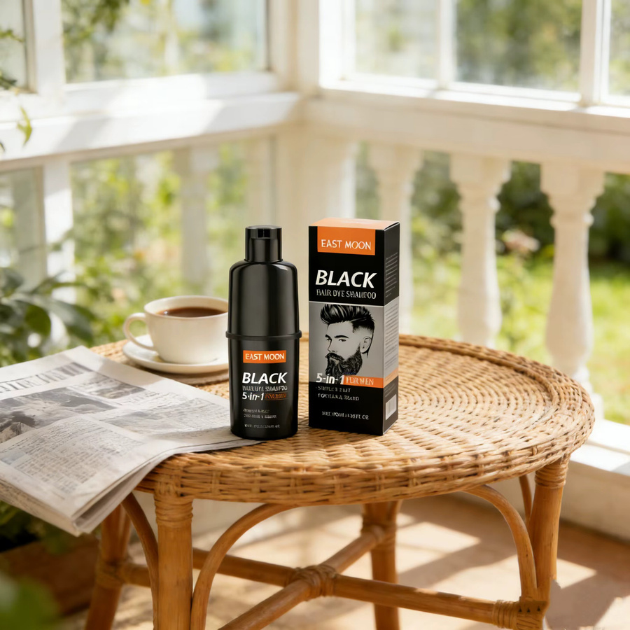 East Moon 5-in-1 Haarfärbeshampoo Schwarz, Herren - Bild 4