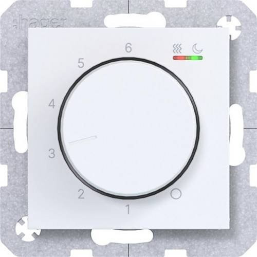 Hager WAN5010WM Temperaturregler in Weiß - Bild 1
