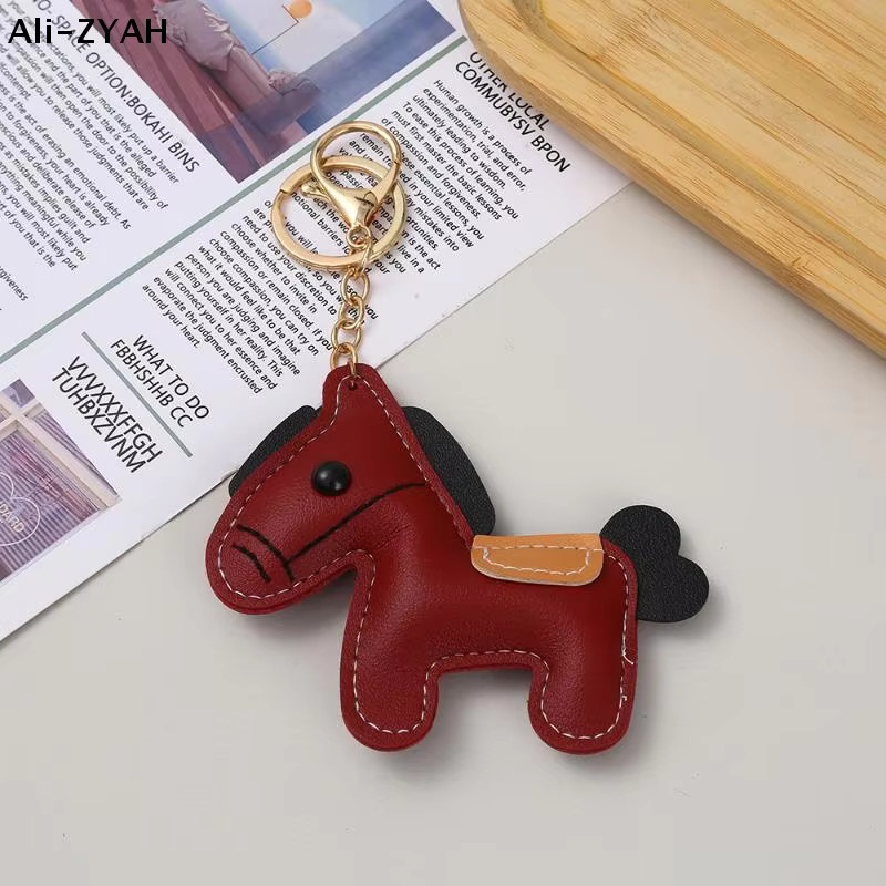 ZYH Schlüsselanhänger Leder, Pony, Unisex - Bild 2