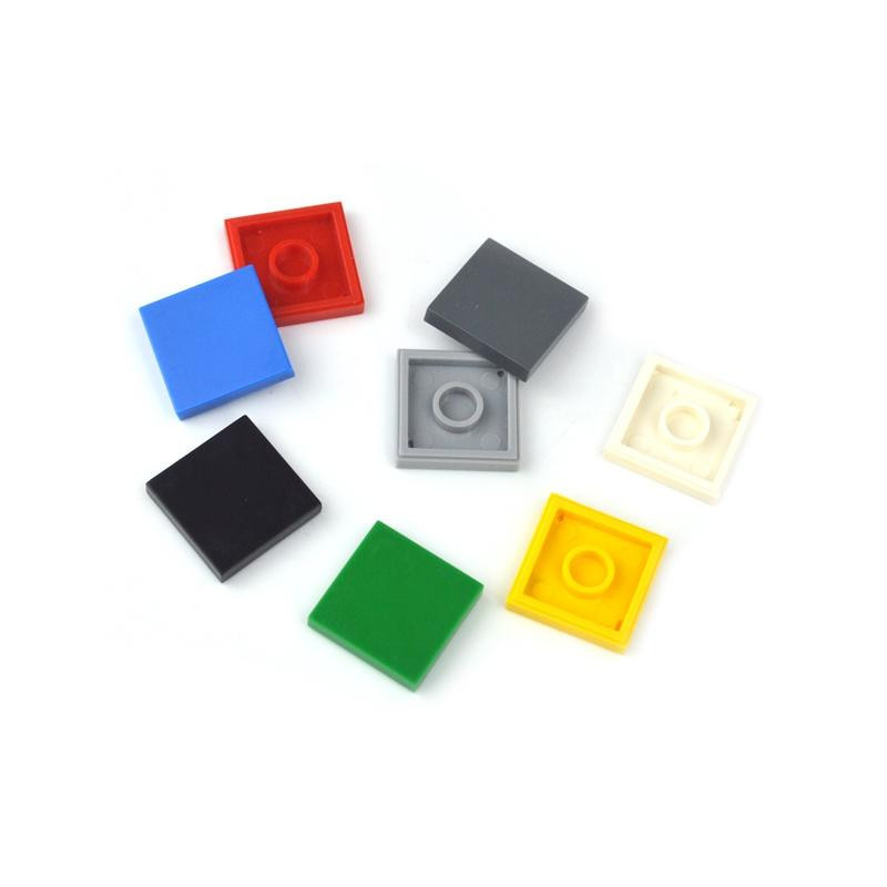 MOC Glatte 2x2 Bausteine Figur Keramikfliesen, Konstruktion, 100-teiliges Set, ab 3 Jahren - Bild 1