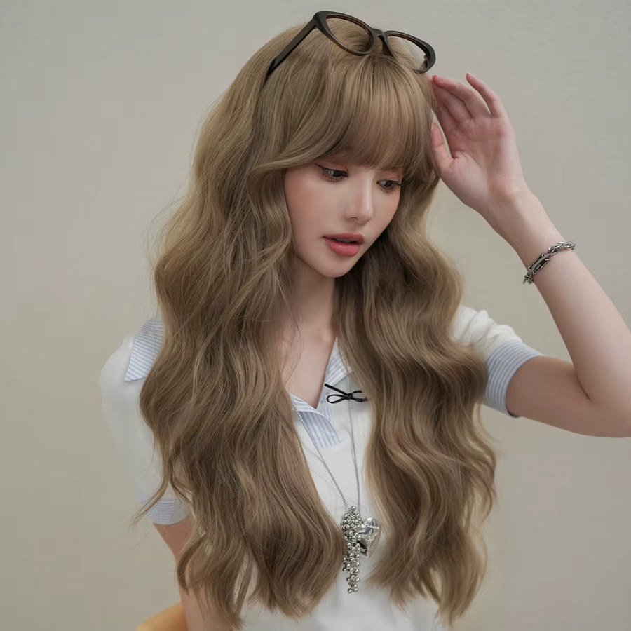 7JHH WIGS Wasserwellen-Perücke, Braun, Synthetisch, Damen - Bild 2
