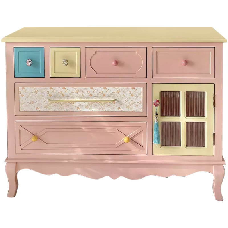 Para Casa Schlafzimmerschrank aus Holz im französischen Stil, bunt und minimalistisch - Bild 2