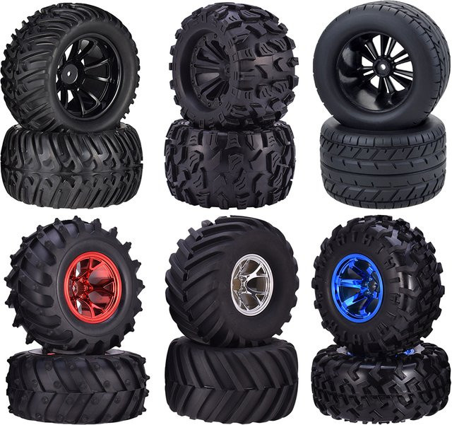 Traxxas 4-teiliges Set Monster Truck Reifen Räder 1/10 - Bild 1
