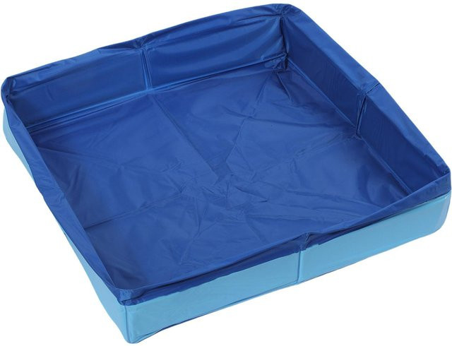Tragbarer Hundepool von The Speed Star aus PVC, zusammenklappbare Haustierbadewanne für kleine Hunde und Katzen, blau - Bild 1