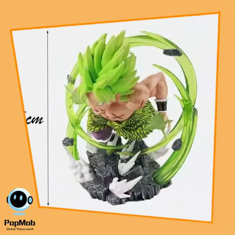 Bandai Dragon Ball Super Broly Figur Statue Q-Version Anime Sammlermodell aus Kunstharz mehrfarbig - Bild 2