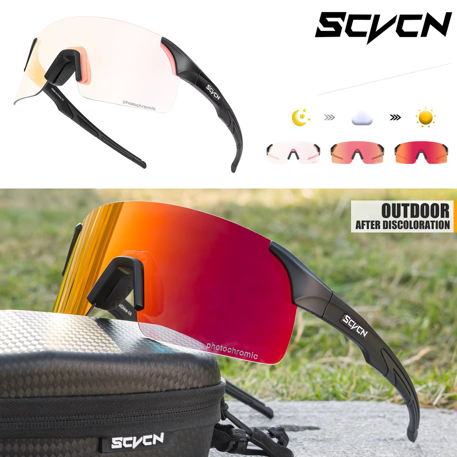 SCVCN Photochrome Fahrradbrille, Unisex, multicolour - Bild 5