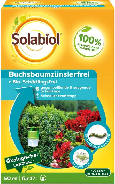 Solabiol Buchsbaumzünslerfrei Sprühmittel für den Garten, 50 ml - Bild 1