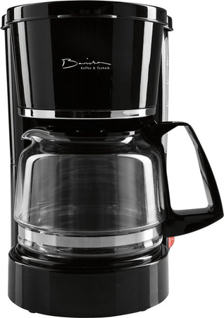 Filter-Kaffeemaschine Barista von Moderne Hausfrau in Schwarz mit Glaskanne, B/H/T: 20 x 23,5 x 15,5 cm