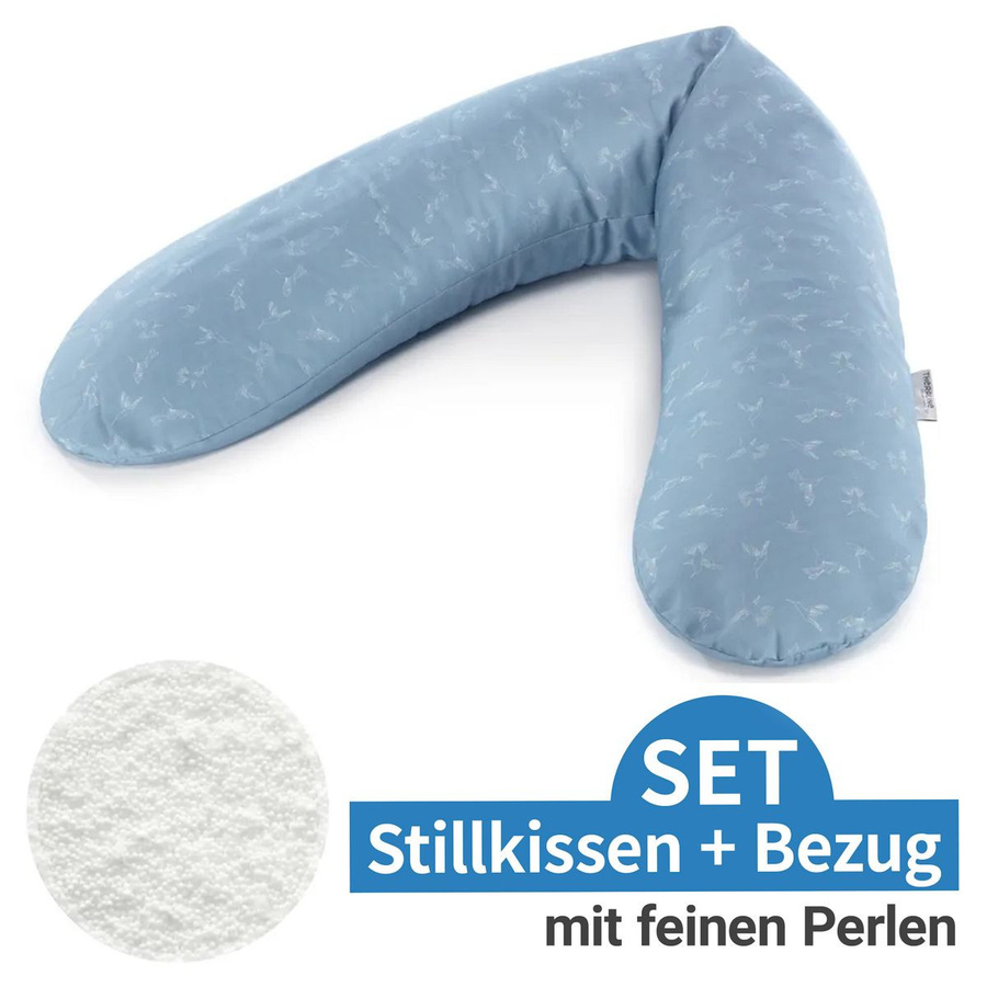 Theraline Stillkissen Das Original mit Perlen-Füllung und Bezug, Blau, Länge: 190 cm - Bild 1