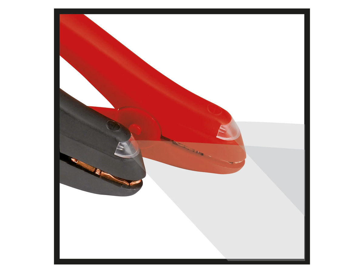 Einhell Starthilfekabel BT-BO 25/1 A LED SP in Rot mit 3,50 m Länge und 31,4 mm² Aluminium-Kern - Bild 2