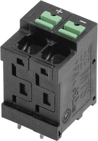 Weidmüller Leiterplattenklemme 4mm² Polzahl 2 Schwarz 44 Stück - Bild 1