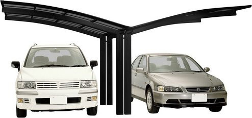 Ximax Alu Doppelcarport Portoforte Typ 60 Schwarz Breite: 543 cm, Tiefe: 495,4 cm - Bild 3