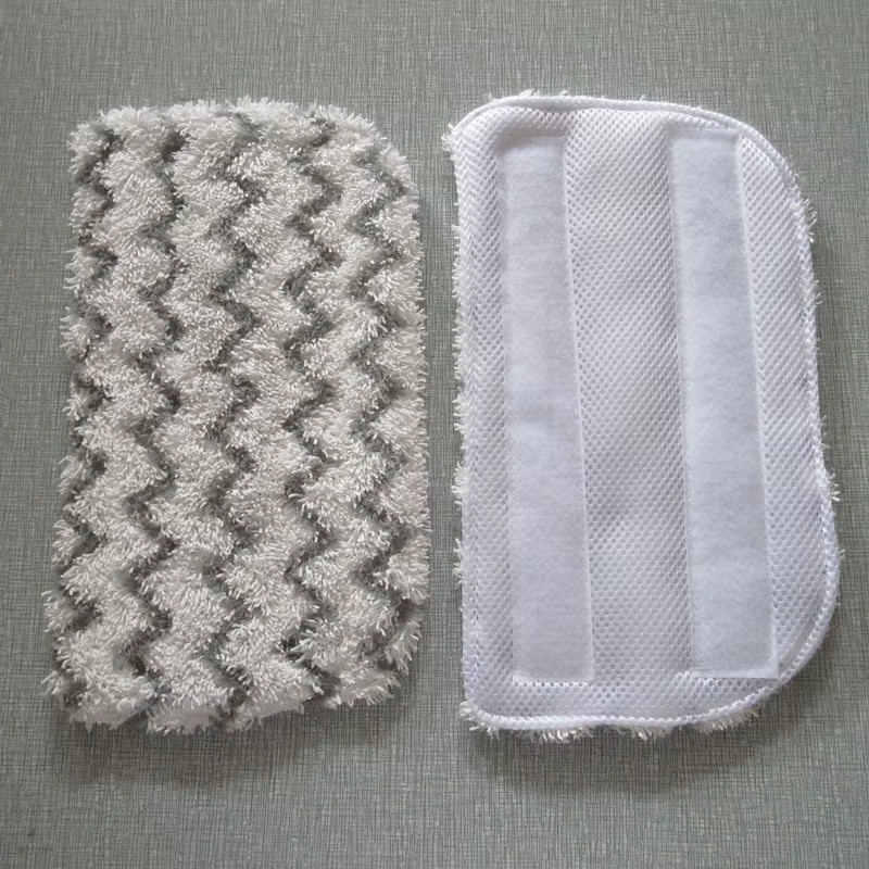 Shark Ersatz-Mikrofaser-Mopppads für Dampfreiniger, waschbar und wiederverwendbar, Grau/Weiß, B: 32 cm x T: 18 cm - Bild 2