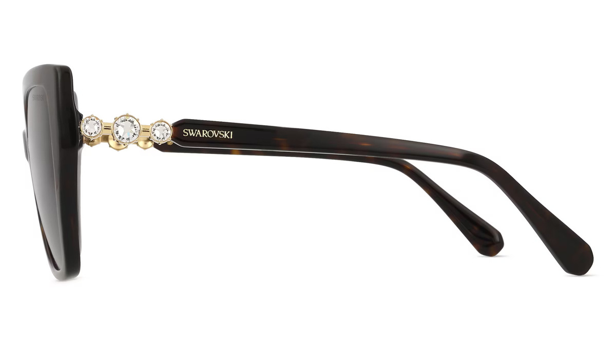 Swarovski 0SK6016 Sonnenbrille, Vollrand, Quadratisch, Acetat, Damen, Brown - Bild 2