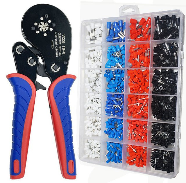 DBWLI Aderendhülsen Set mit 960 Stück, Elektrisches Crimp-Terminal-Kit, Multicolour - Bild 1