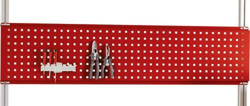 Manuflex LZ8272.3003 ESD-Werkzeug-Lochplatte für UNIVERSAL und CANTOLAB in Rot, Nutzhöhe: 300 mm, für Tischbreite: 1250 mm - Bild 1