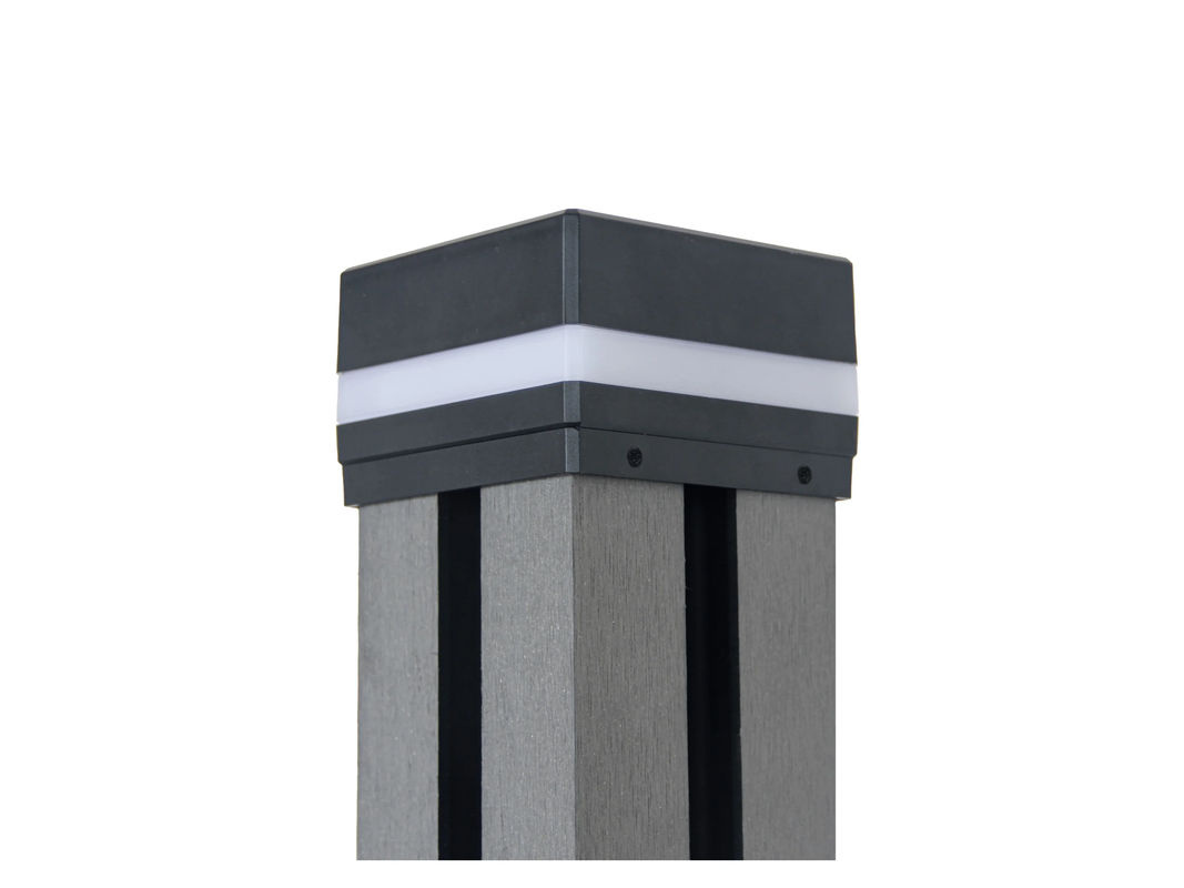 Home Deluxe Callux Cover Pfostenabdeckung mit Solar LED-Beleuchtung in Anthrazit, 1er Set - Bild 4