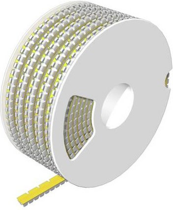 Weidmüller Kabelmarkierungssystem SFM 4/12 3.3-4.0MM Gelb aus Kunststoff, 1200 Stück - Bild 1