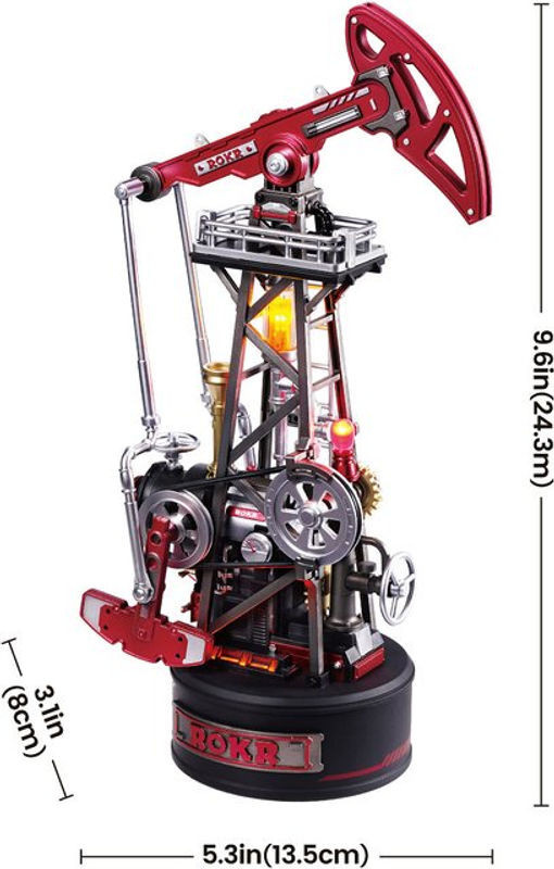 ROBOTIME ROKR Ölpumpen-Wagen Mechanisches 3D-Puzzle CGL03 - Bild 1