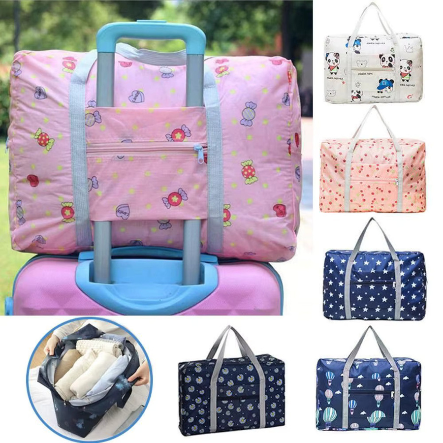 ISKYBOB Faltbare Reisetasche aus wasserdichtem Oxford-Stoff als große Einkaufstasche und Gepäcktasche in Multicolour - Bild 2