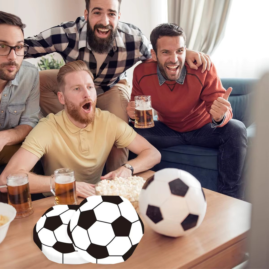 Bandai Kugelförmige Fußball-Servietten, Party-Dekorationszubehör, Doppelschichtige Servietten - Bild 2