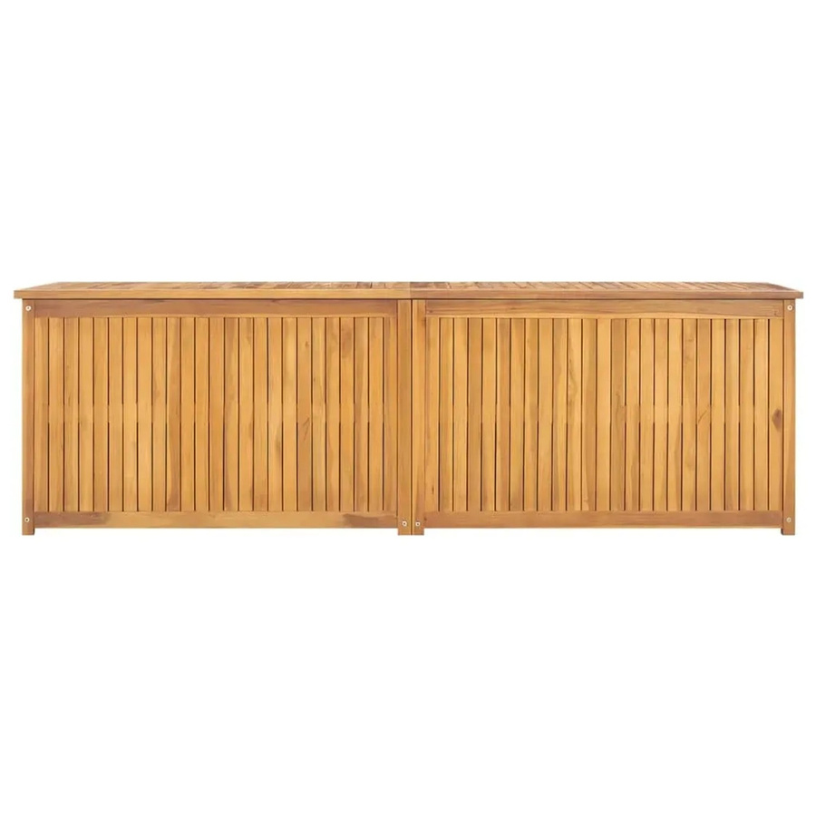 vidaXL Gartenbox aus Teak Massivholz in Braun, B/T/H: 175 x 50 x 55 cm - Bild 2
