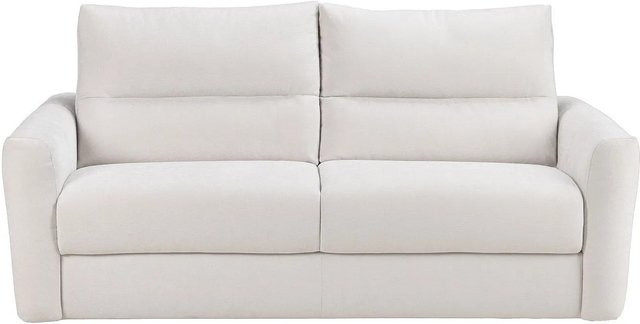 Schlafsofa Dovena in Beige mit Chenille-Stoff und Armlehnen, Breite: 220 cm - Bild 1