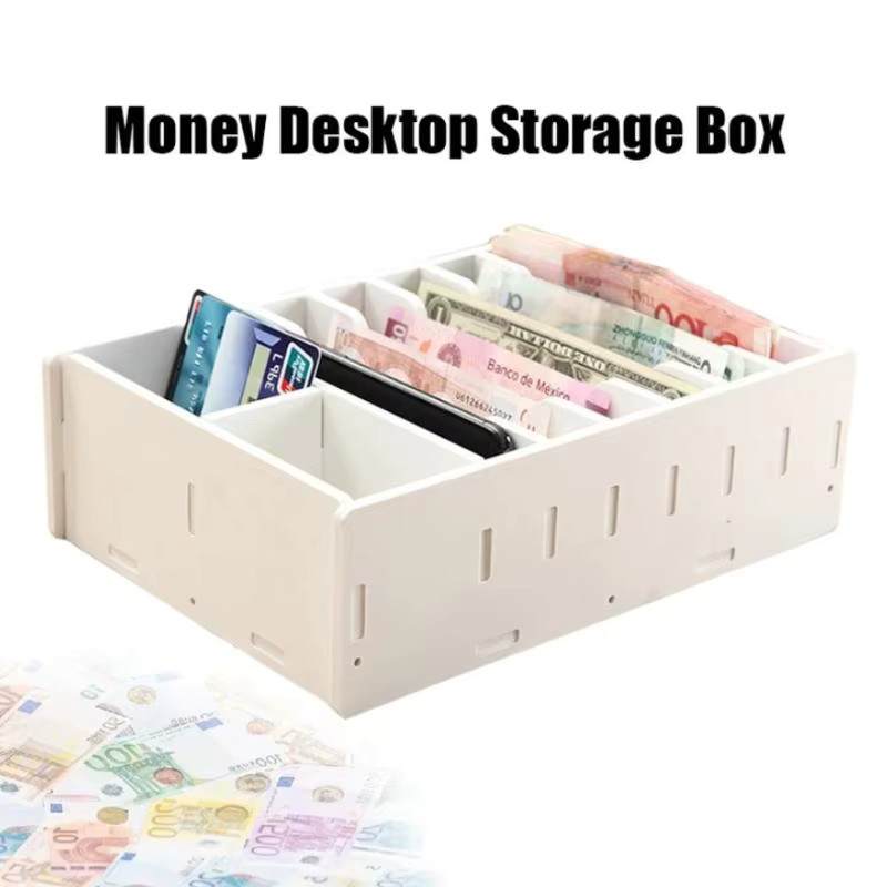 Texture6 8-Fächer-Kassenlade-Organizer in Weiß zum Sortieren von Bargeld für Buchhandlungen und kleine Geschäfte - Bild 2