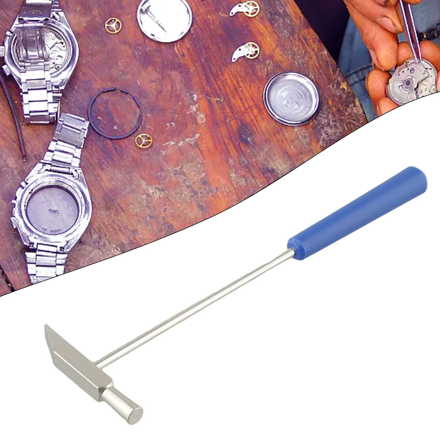 Vibratite Mini-Hammer aus Metall als tragbares Doppelkopf-Reparaturwerkzeug für DIY Schmuck- und Uhrenreparatur - Bild 2