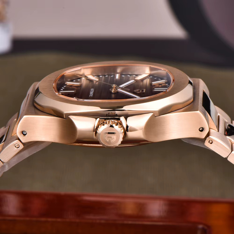 PAGANI DESIGN Armbanduhr, Automatik, Edelstahl, Roségold, 40 mm, Herren - Bild 3